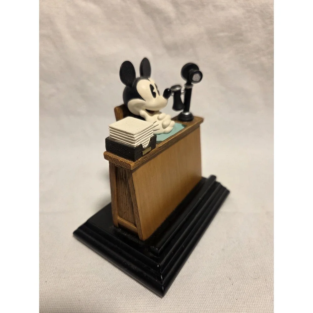 Disney Mickey Mouse Business Card Holder FIGI Graphics Desk Figurine w Box
